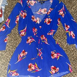 Express royal blue romper